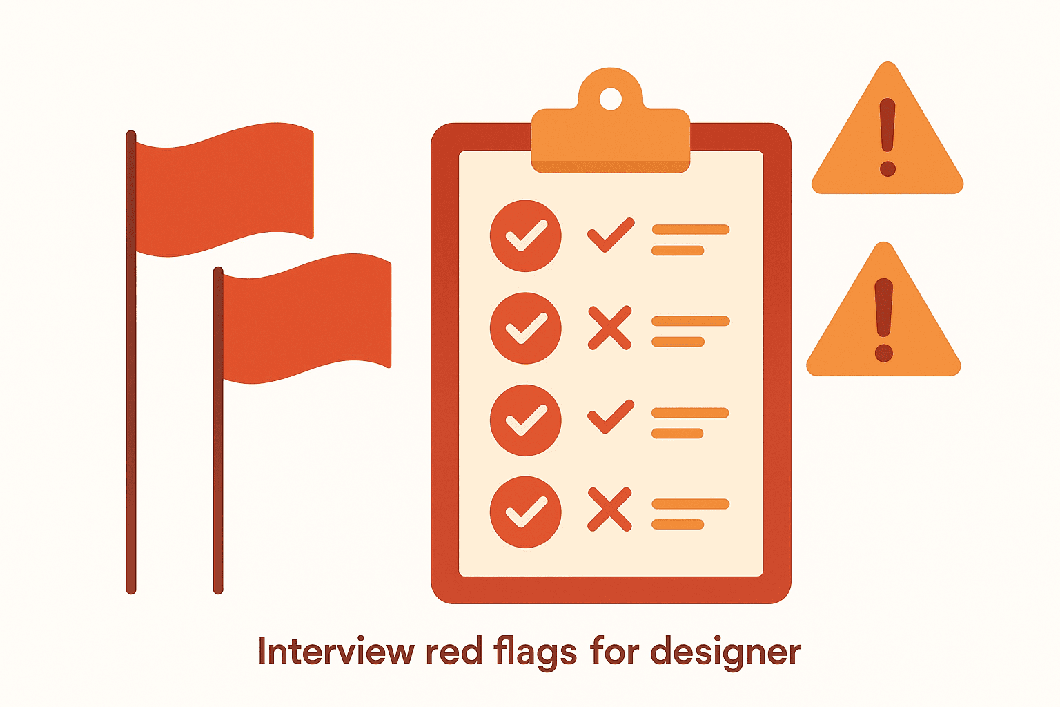Design interview red flags checklist for evaluating risky roles