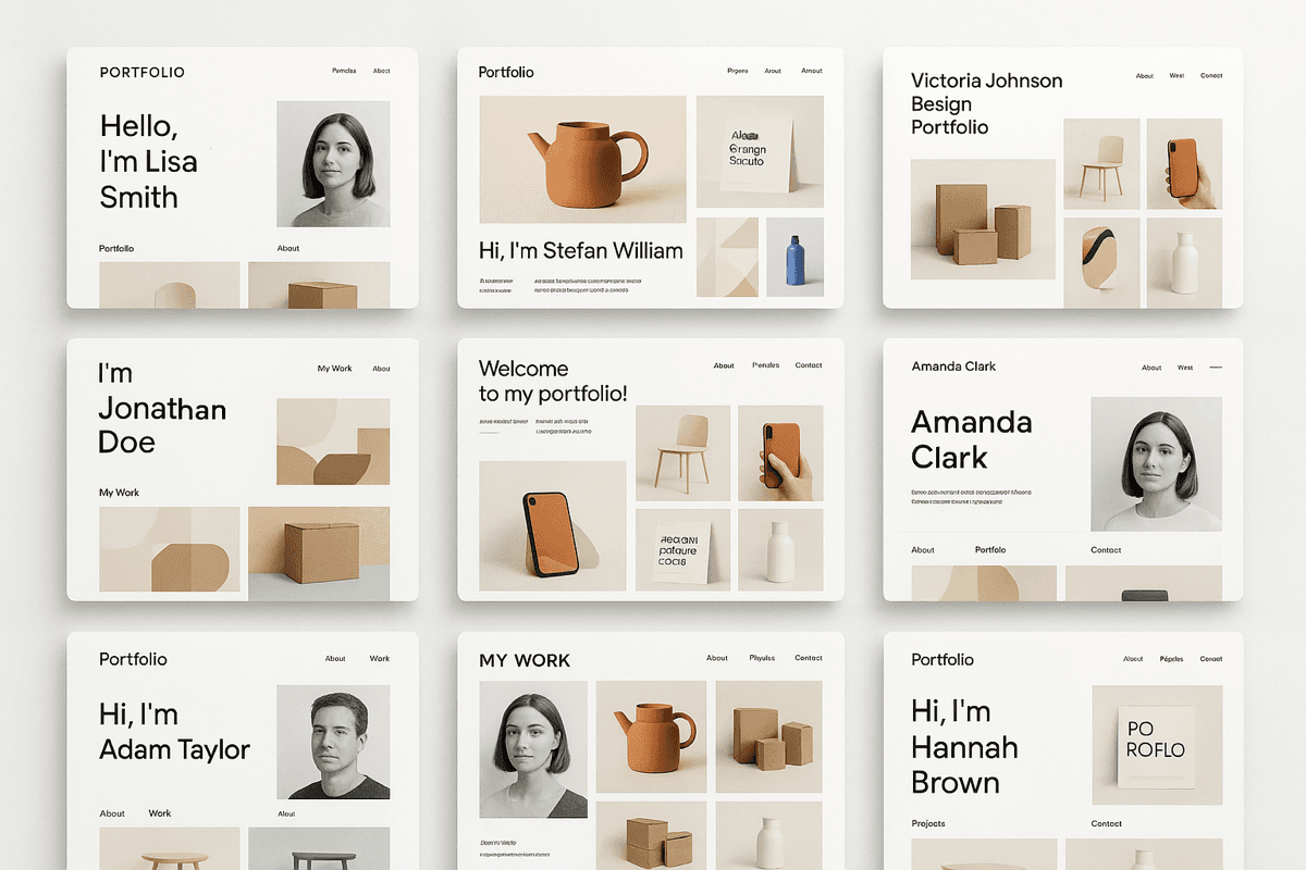Portfolio Examples Gallery - Real designer portfolios
