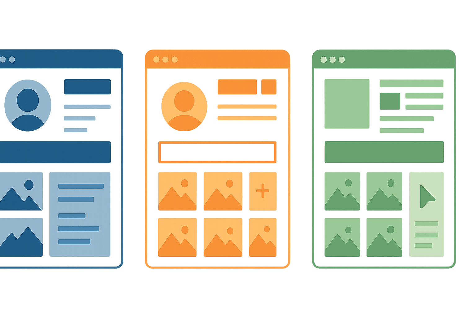 A visual comparison of portfolio website platforms for designers