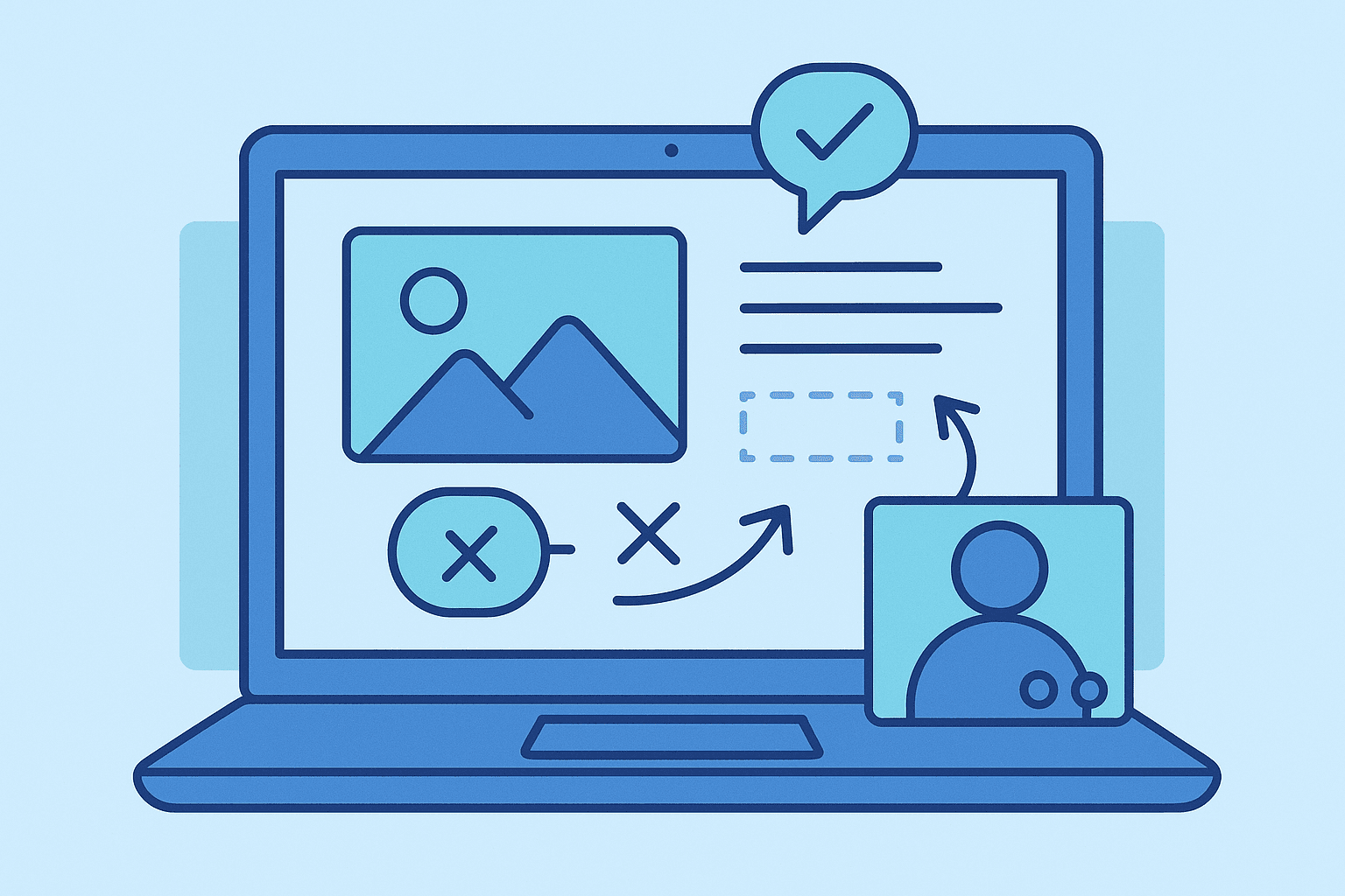 Remote design critique workflow with async review and feedback structure