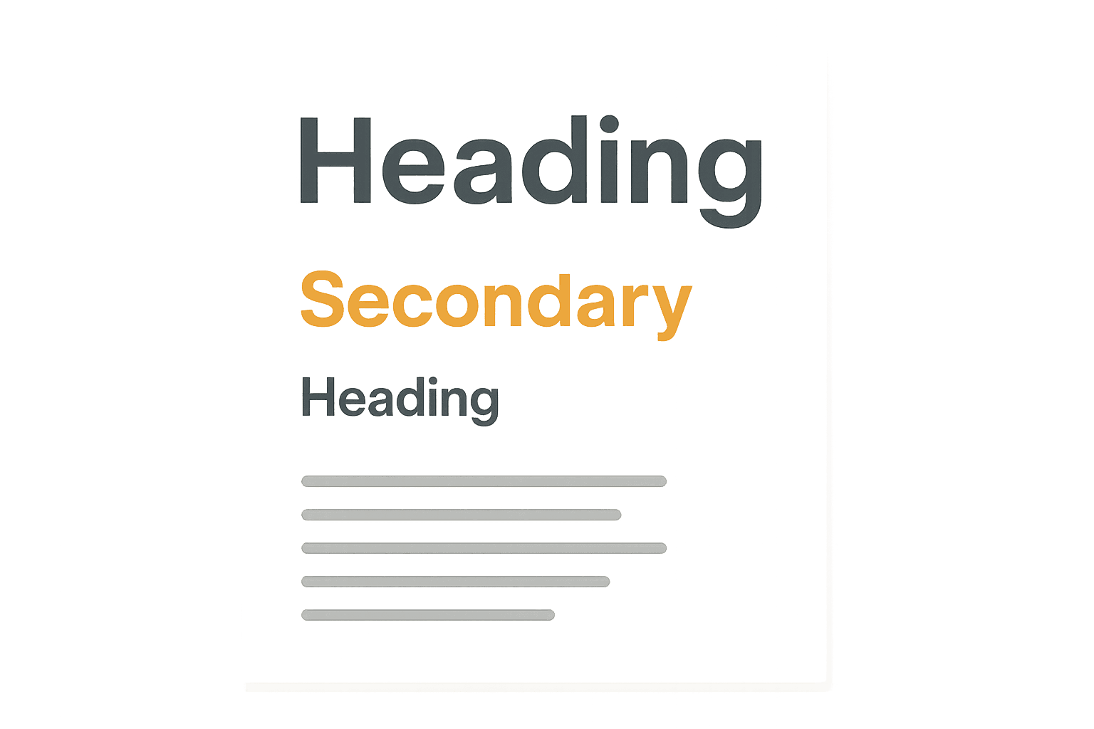 Typography for portfolio design showing readable hierarchy and case study type choices