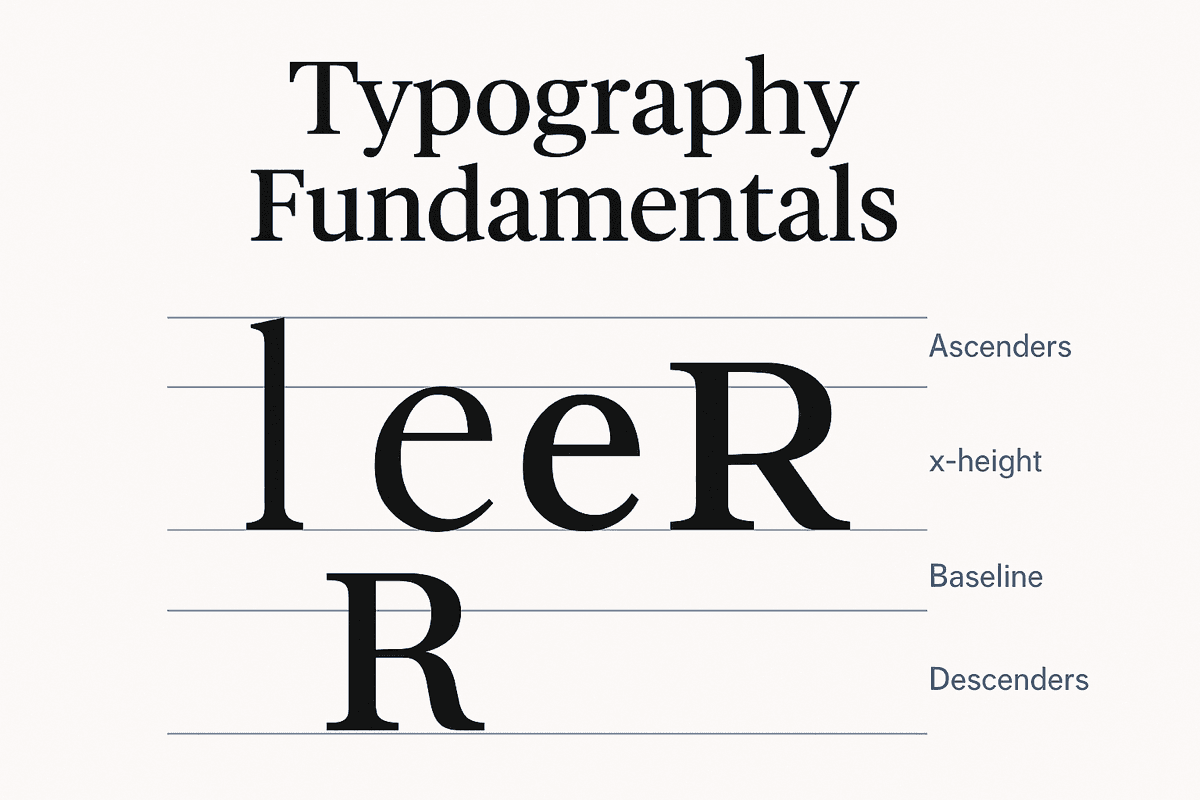Typography Principles Guide - font examples and hierarchy